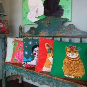 Artistic Embroidered Pillows That Save Lives